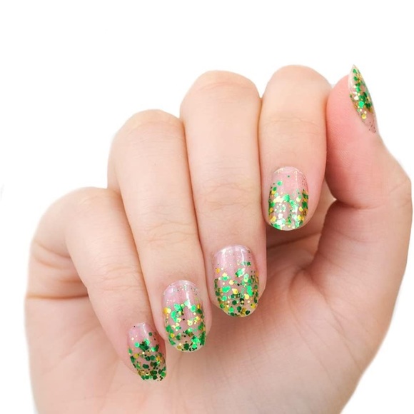 *Retired* Color Street: Total Celt-down | St. Patrick’s Day Green Gold Clear - Picture 13 of 15